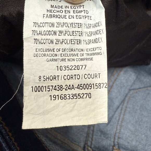 Lee Womens 8 Short Dark Wash Jeans Slim Fit Stretch Denim Cotton Blend - Picture 4 of 11